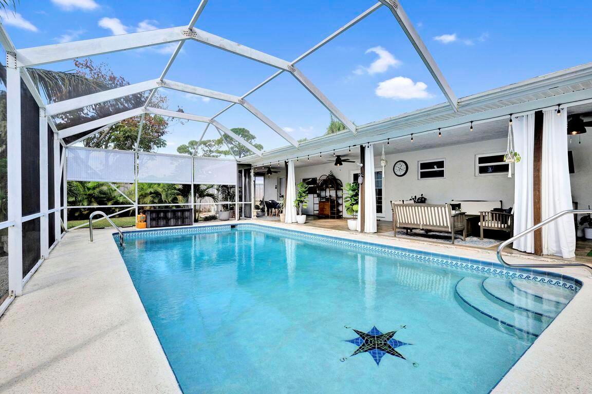 Rear w Pool — 1104 NW 12th Terrace, Stuart FL 34994, STUART, FL
