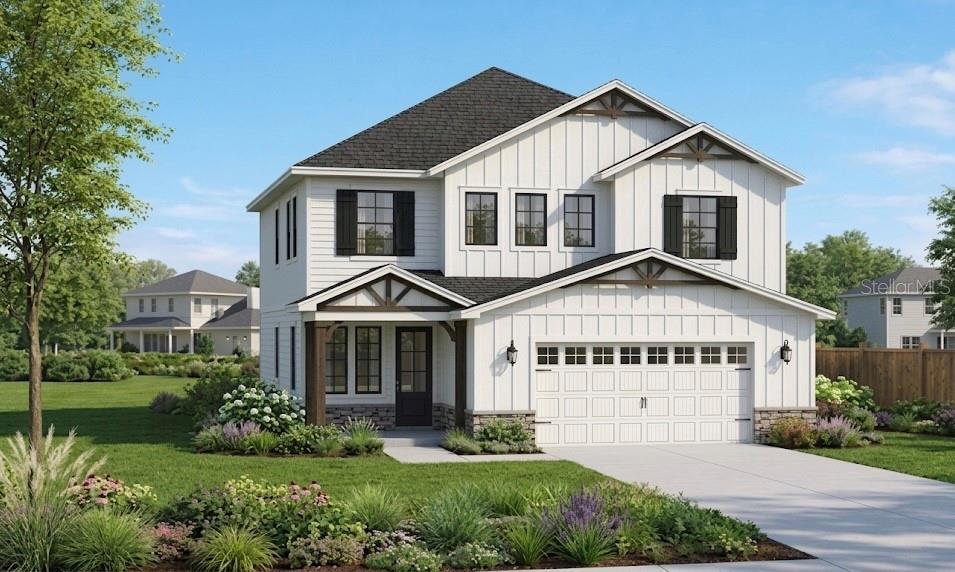This floor plan shows the main level of a two-story residence with four bedrooms — 420 OHIO STREET, WINTER PARK, FL