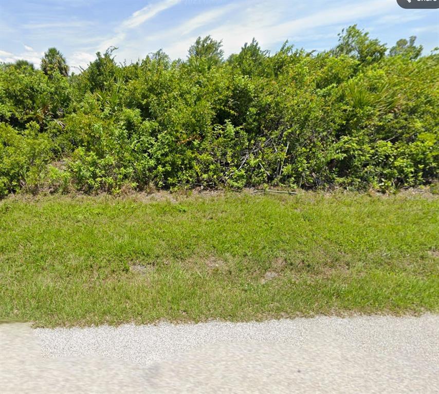 A view of a grassy roadside strip in front of a dense thicket of trees — 15753 HENNIPEN CIRCLE, PORT CHARLOTTE, FL