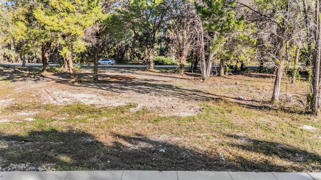 A vacant, grassy lot with scattered trees and a road visible in the background — 3924 N APALACHEE POINT, CRYSTAL RIVER, FL