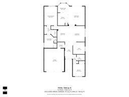 This is a floor plan for a single-story home with an attached garage — 15334 Fiorenza Circle, Delray Beach FL 33446, DELRAY BEACH, FL