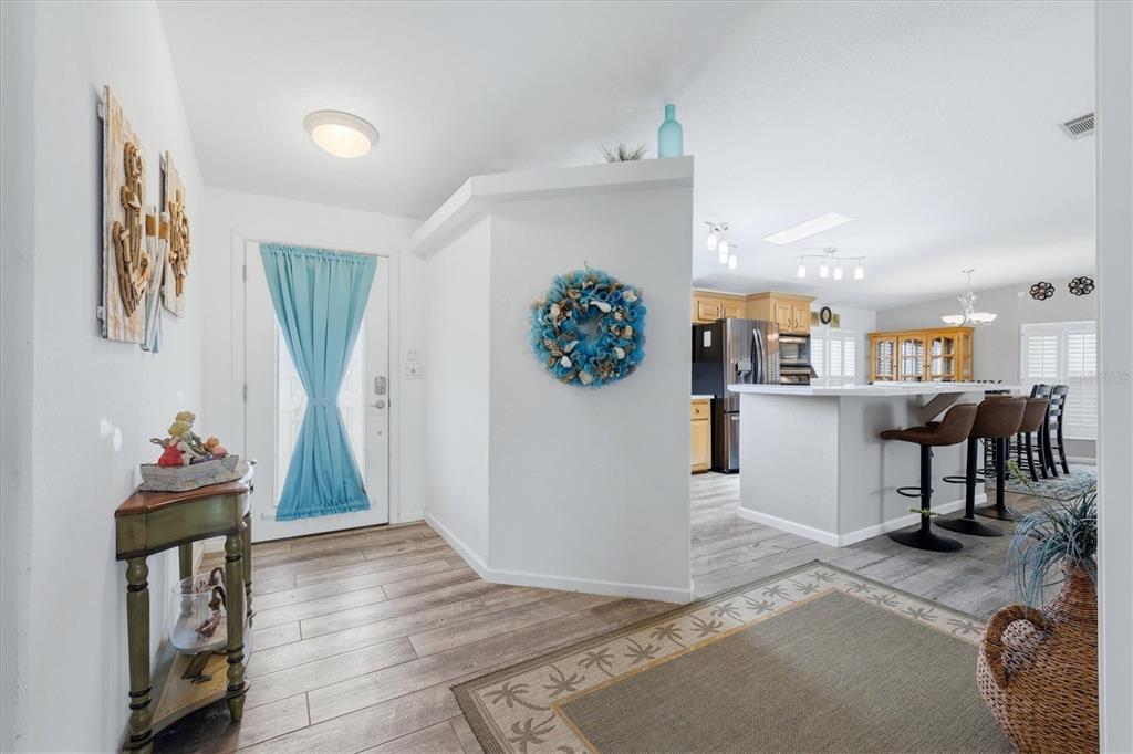 This is a floor plan for a single-story residential home — 9158 PINEHAVEN WAY, ENGLEWOOD, FL
