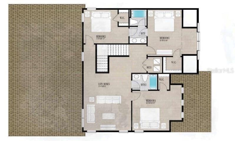 A two-story house with a paved driveway, white siding, and a metal roof porch — 721 ANEGADA LANE, SARASOTA, FL
