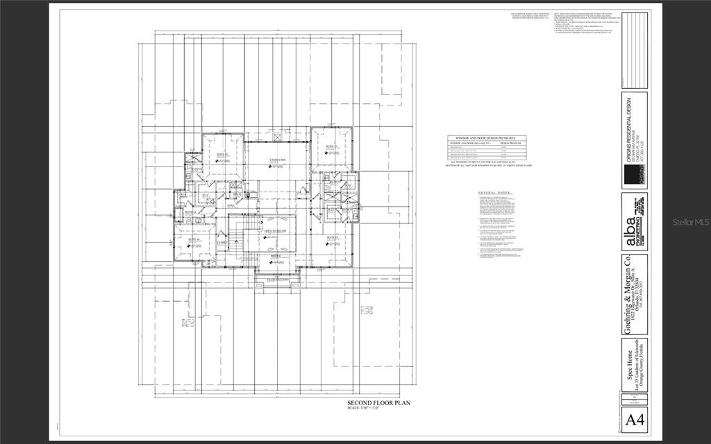 This is a floor plan for the second level of a residential home — 9317 GLADYS GARDEN COURT, WINDERMERE, FL