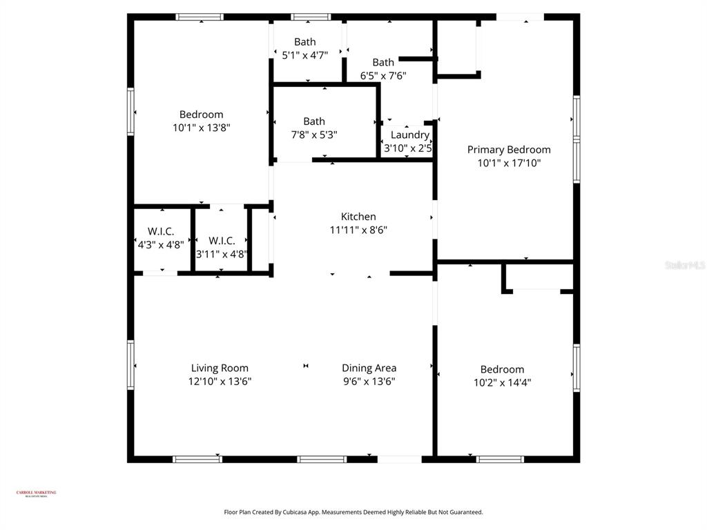 An open-concept living area with gray walls, tile flooring, two ceiling fans, and a kitchen — 3611 W ANDERSON AVENUE, TAMPA, FL