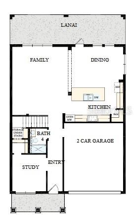 A two-story house with white vertical siding, a green garage door, and a front porch — 4008 W LEMON STREET, TAMPA, FL