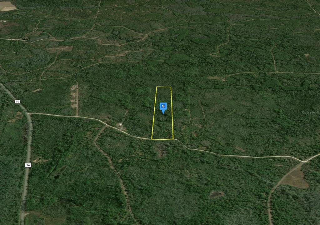 An aerial map view shows a rectangular parcel of land outlined in yellow — 1301 ALTON WENTWORTH ROAD, GREENVILLE, FL