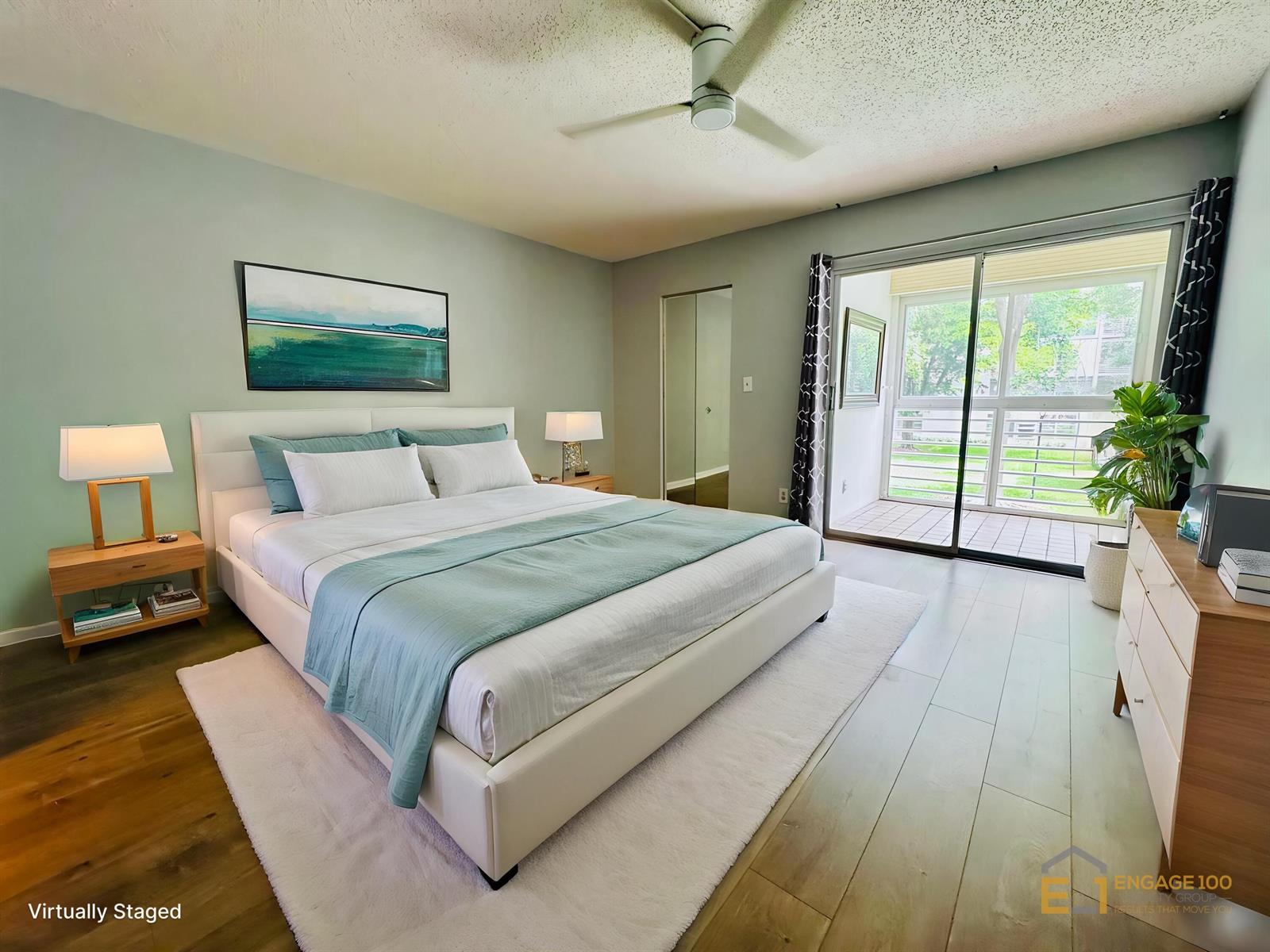 This is a 2D floor plan rendering of a two-bedroom apartment with two bathrooms — 2003 Granada Drive # J2, Coconut Creek FL 33066, COCONUT CREEK, FL