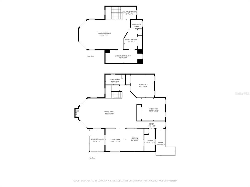 This is a two-story residential floor plan showing the layout of rooms and dimensions — 3451 MCKETHAN ROAD, DADE CITY, FL