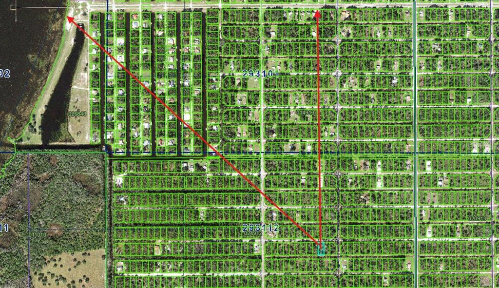 An aerial map shows a highlighted property lot with red arrows pointing toward nearby landmarks — 905 ORCHID DR, INDIAN LAKE ESTATES, FL