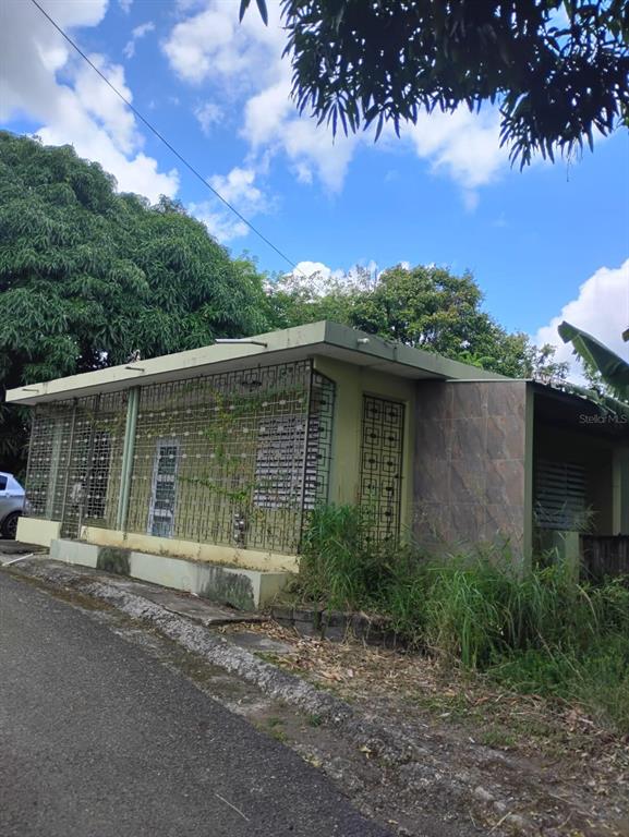A single-story house with green exterior walls, metal security grilles, and a tiled side wall — 344 CARR NUEVA BO JAGUITAS, HORMIGUEROS, PR