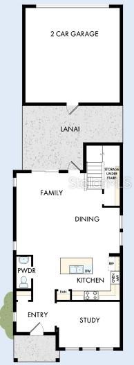 This is a floor plan of a residential second story featuring three bedrooms and two bathrooms — 2851 CRIMSON CAP STREET, ODESSA, FL