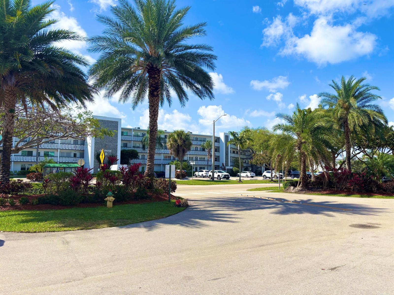 A multi-story apartment building is surrounded by palm trees and a parking lot — 4015 Oakridge A # 4015, Deerfield Beach FL 33442, DEERFIELD BEACH, FL