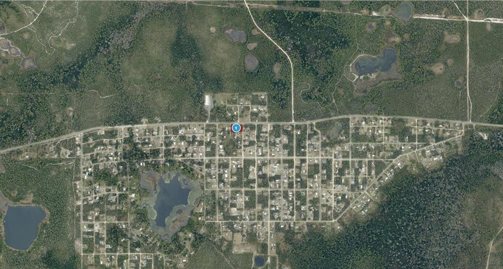 This aerial map shows a residential neighborhood surrounded by forest and several small lakes — 28108 COUNTY ROAD 42, PAISLEY, FL