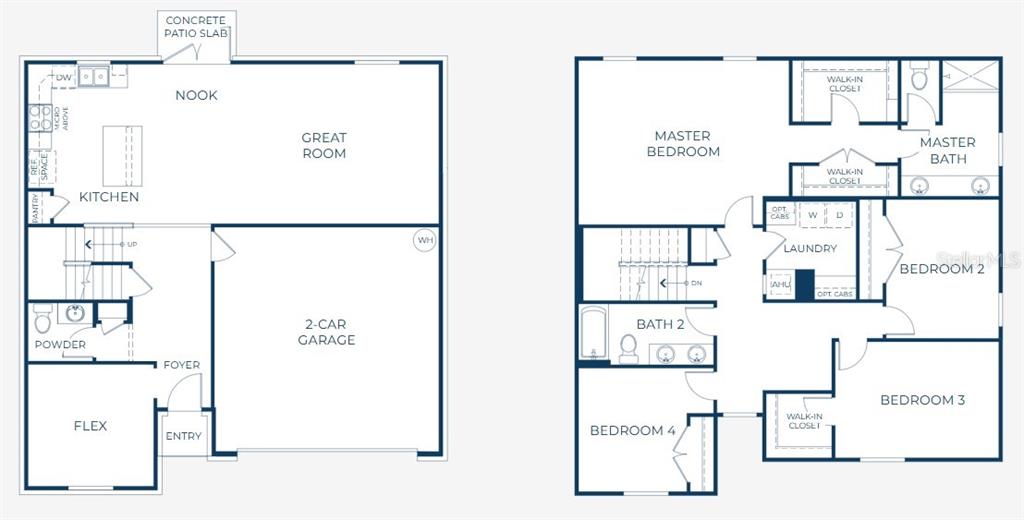 This image is a two-story residential floor plan showing the first and second levels — 211 BIG SIOUX DRIVE, POINCIANA, FL