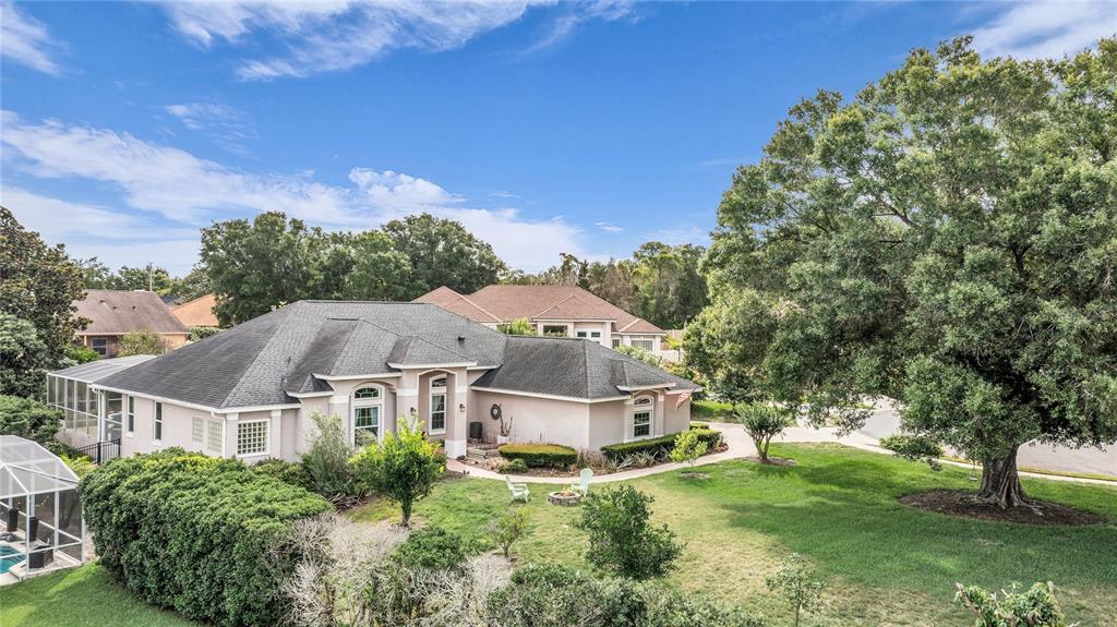 A single-story house with a gray roof and a large tree in the front yard — 9113 IVEY HILL COURT, ORLANDO, FL