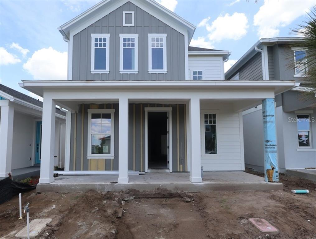This is a floor plan for a single-story home featuring a two-car garage and lanai — 14963 SIRLEAF DRIVE, ORLANDO, FL