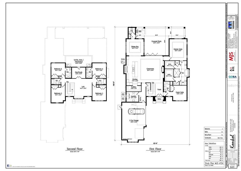 This is a floor plan showing the layout for the first and second floors — 800 LAKE MARKHAM ROAD, SANFORD, FL