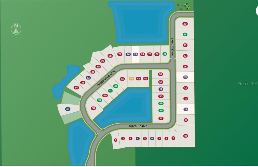 This is a floor plan for the first level of a Toll Brothers Alina home — 8056 TIMBERWOOD LANE, ORLANDO, FL