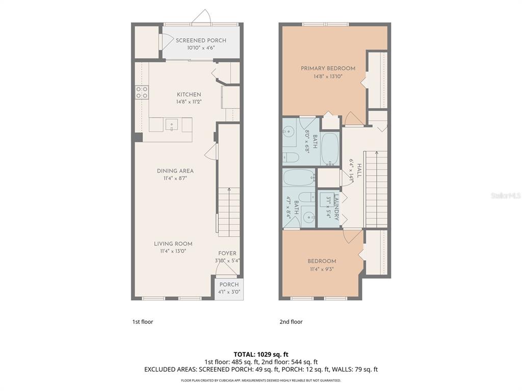 This is a floor plan showing the layout of a two-story residential home — 6950 TOWERING SPRUCE DRIVE, RIVERVIEW, FL