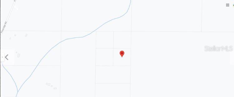 A map shows a red location pin centered on a rectangular plot of land — 12241 PINERIDGE ROAD, FOUNTAIN, FL