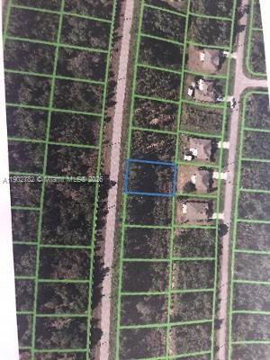 An aerial map shows a vacant rectangular lot outlined in blue within a residential subdivision — 8030 SUN N LAKES, Sebring FL 33872, SEBRING, FL