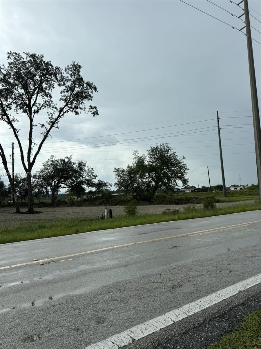 A view of a vacant, grassy lot with several trees next to a paved road — 4732 Kenilworth Blvd, Sebring FL 33872, SEBRING, FL