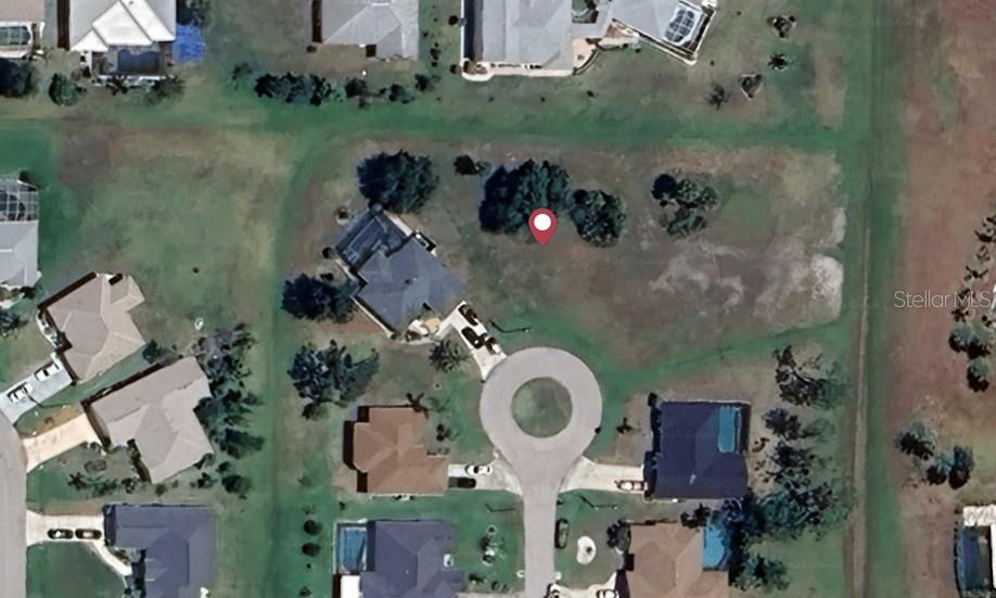 This aerial map view shows a residential cul-de-sac with a vacant lot marked by a pin — 41 RIO CUARTO STREET, PUNTA GORDA, FL