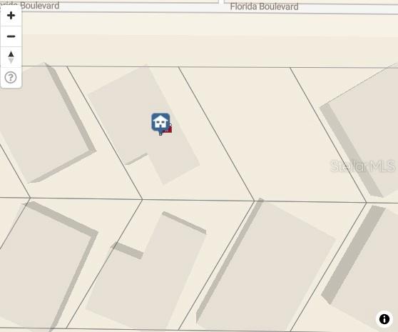 This is a map showing the location of a property relative to Florida Boulevard — 1612 FLORIDA BOULEVARD, BRADENTON, FL
