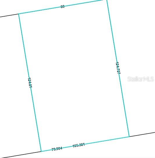 This is a property survey map showing the dimensions of a rectangular lot — Lot 3 Unit 2 Blk 210 WATERFALL STREET, CHIPLEY, FL