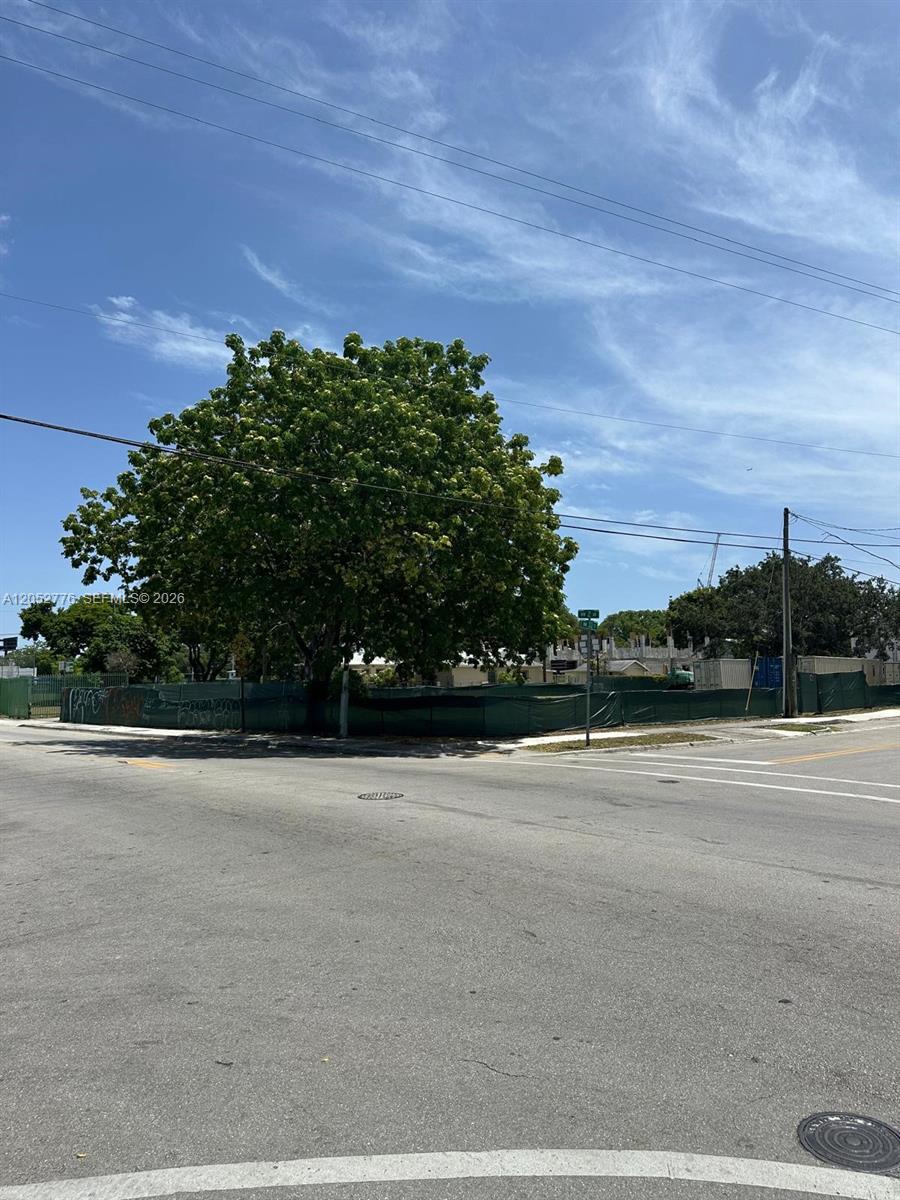 A large tree stands on a fenced corner lot at a paved street intersection — 3311 NW 2nd Ave, Miami FL 33127, MIAMI, FL