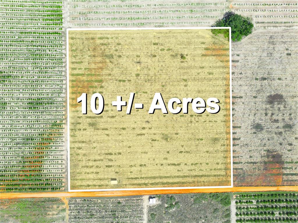 An aerial view shows a square plot of land highlighted as ten acres — 0 C SULLIVAN ROAD, FROSTPROOF, FL