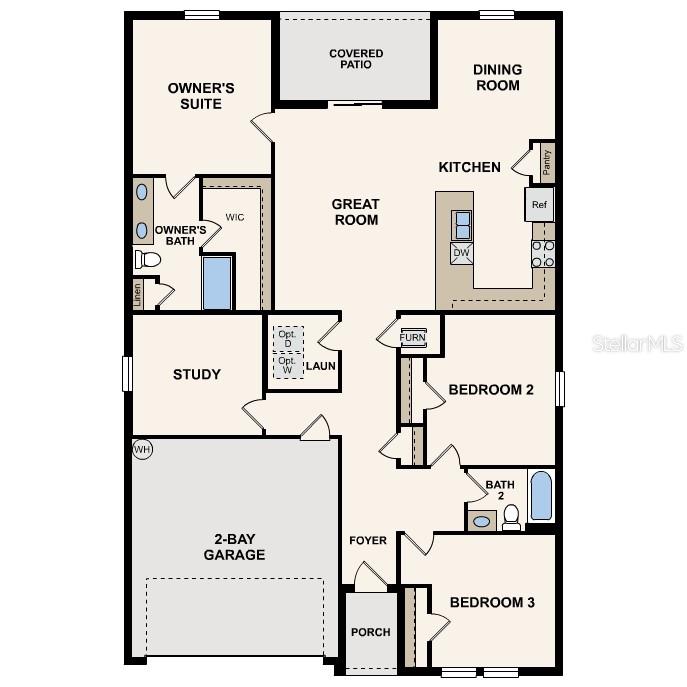 This image lists the standard exterior and interior features included in a home construction project — 4287 GERONA AVENUE, SEBRING, FL