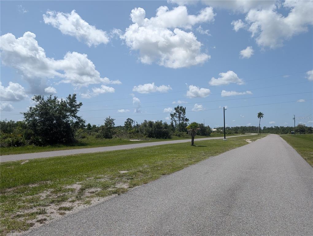 This is a map showing a rectangular, undeveloped plot of land with vegetation — 96 DESOTO AVENUE, INDIAN LAKE ESTATES, FL