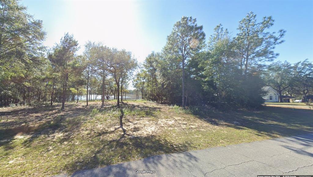 A vacant, wooded lot with sandy ground sits along a paved road near a lake — Lot 23, Unit 19, Blk 1096 LINWOOD DRIVE, CHIPLEY, FL