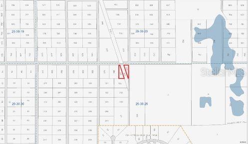 This is a plat map showing property boundaries and parcel numbers for a land area — CAPE CANAVERAL SUBD UNRECORDED, PALM BAY, FL