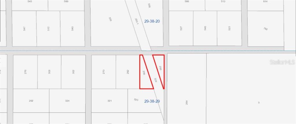 This is a plat map showing property lot lines and parcel numbers in a residential area — CAPE CANAVERAL SUBD UNRECORDED, PALM BAY, FL