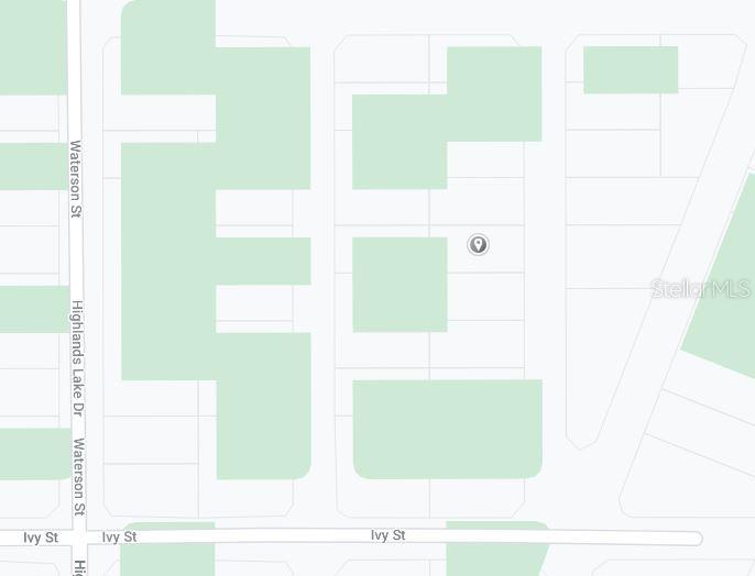 This is a map showing property lot lines and building footprints near an intersection — 832 LASALLE STREET, LAKE PLACID, FL