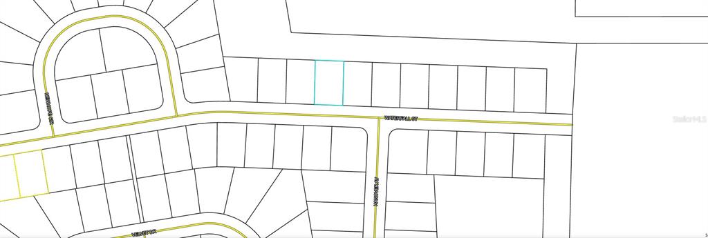 This is a plat map showing residential property lots along a street — Lot 16 Unit 2 Blk 208 WATERFALL STREET, CHIPLEY, FL