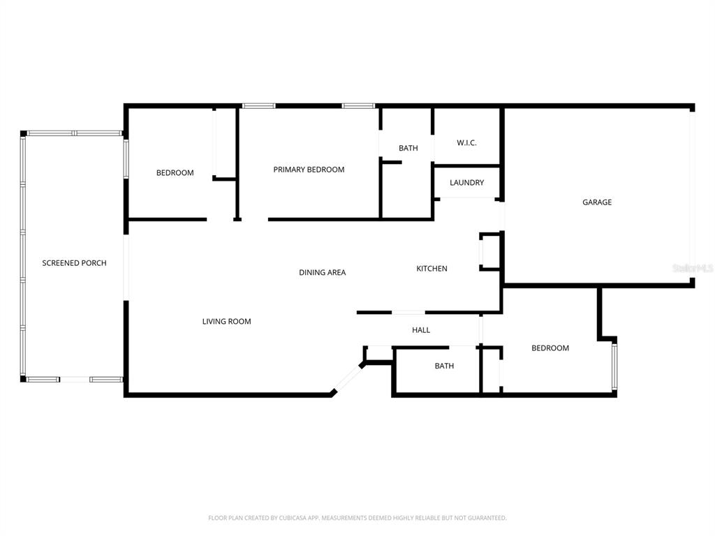 This is a floor plan of a house featuring three bedrooms, two baths, and a garage — 15187 HARROWGATE WAY, WINTER GARDEN, FL