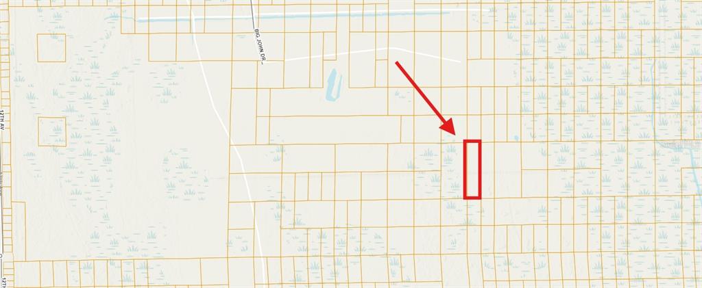 This is a map showing a highlighted rectangular parcel of land — NO ADDRESS, DELAND, FL