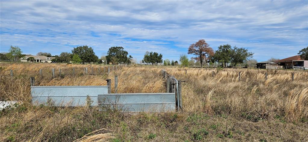 A fenced, grassy pasture features metal panels in the foreground and trees in the distance — 24207 TURKEY LAKE ROAD, HOWEY IN THE HILLS, FL
