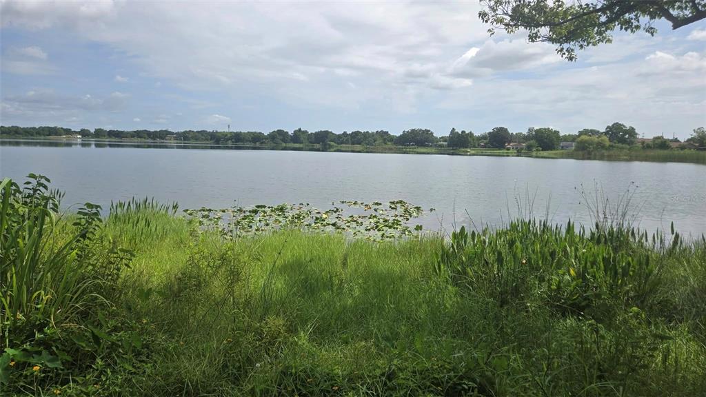 A view of a lake from a grassy shoreline under a cloudy sky — DOMINO COURT LOT 9, ORLANDO, FL