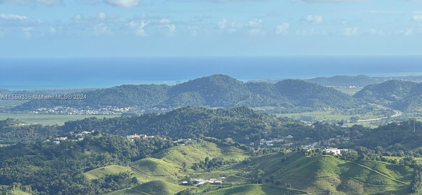 A high-angle view shows rolling green hills and a distant coastline under a blue sky — Barrio Anton Ruiz y PR - 925,  HUMACAO, PR 00741, PR