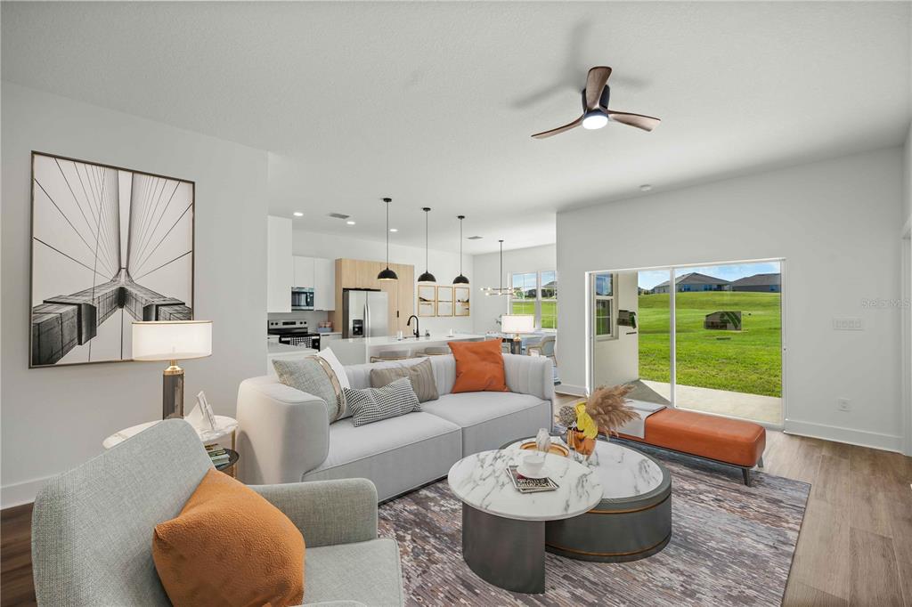 This is a floor plan showing the layout of a single-story residential home — 4816 N CRESTLINE DRIVE, BEVERLY HILLS, FL