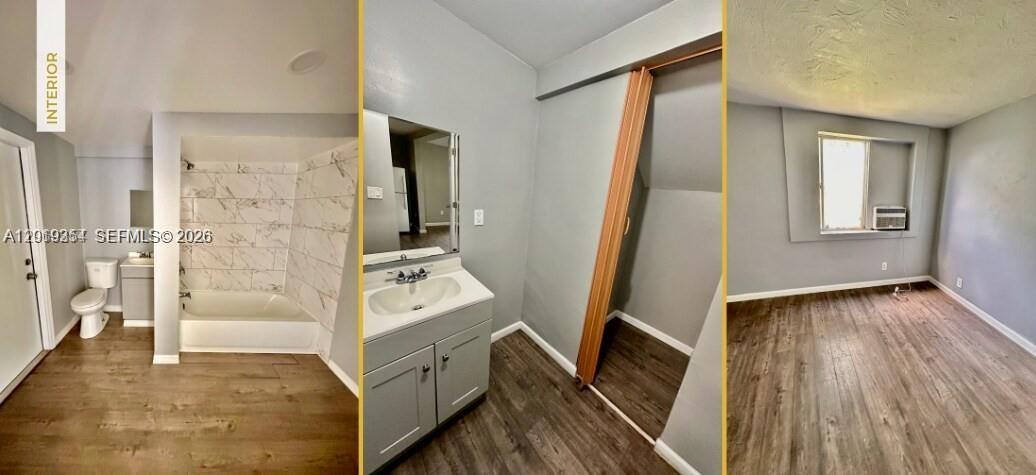 This image shows a bathroom with a tiled tub, a vanity, and a bedroom area — 6326 NW 4th Ave, Miami FL 33150, MIAMI, FL