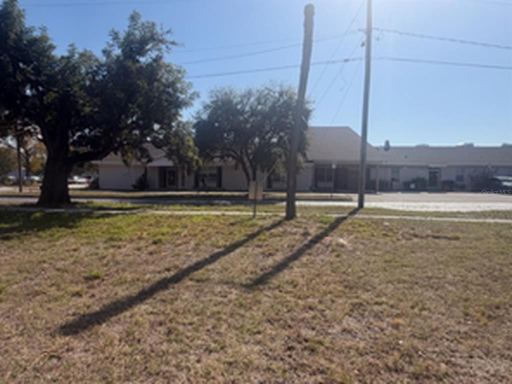 A grassy vacant lot sits in the foreground with trees and a building in the background — 1802 N MITCHELL AVENUE, TAMPA, FL