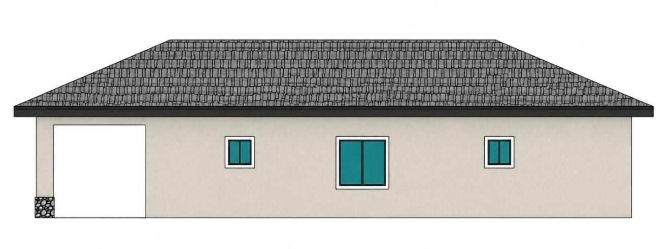 This is a digital rendering of a house exterior featuring a beige facade and roof — 2004 Easter Avenue, Fort Pierce FL 34950, FORT PIERCE, FL