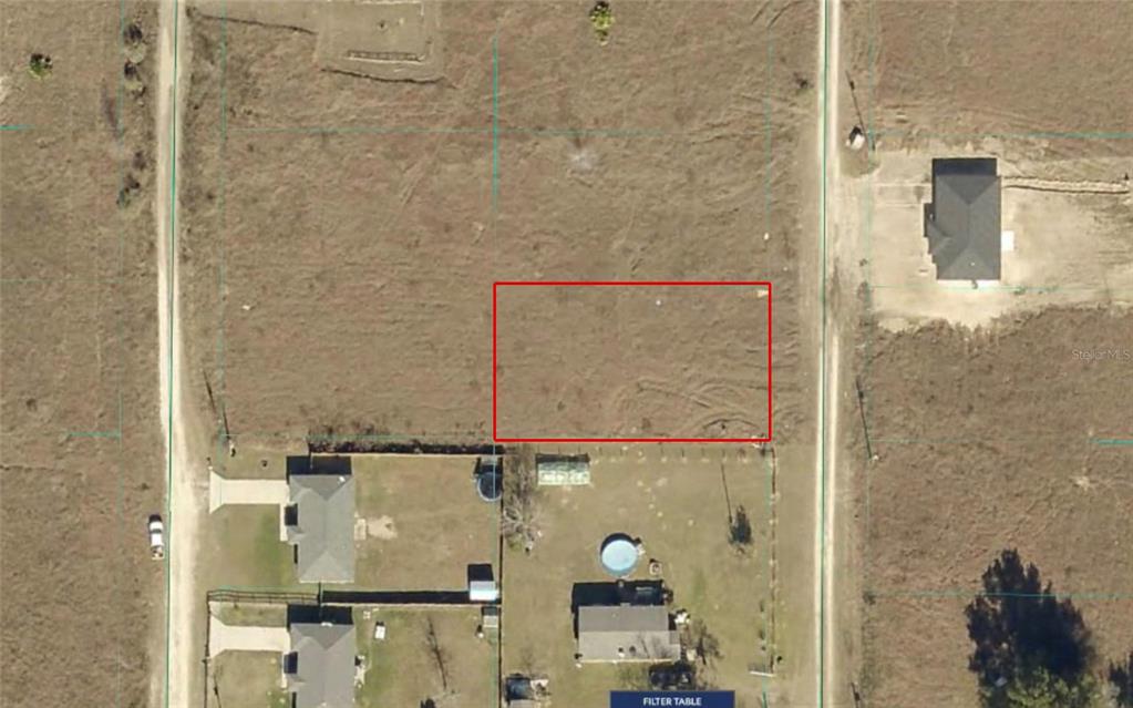 An aerial view shows a rectangular plot of land outlined in red within a rural area — TBD SW 151ST AVENUE, OCALA, FL