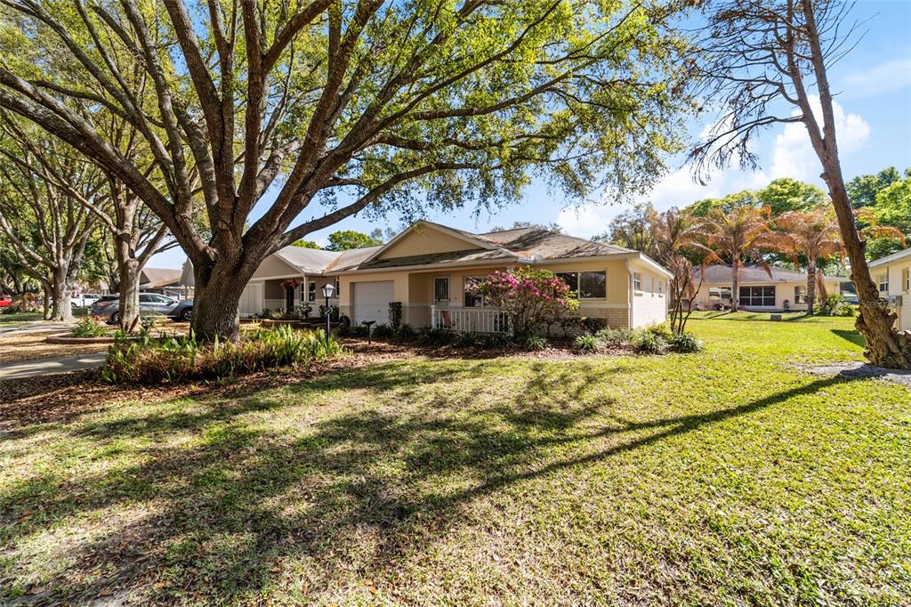 A single-story house with a garage and a large tree in the front yard — 9725 SW 94 TERRACE UNIT C, OCALA, FL